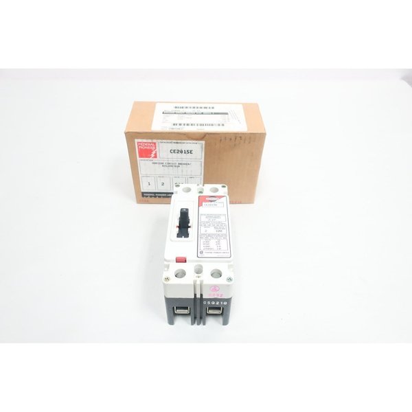 Federal Pioneer Molded Case Circuit Breaker, 15A, 2 Pole, 600V AC CE2015E